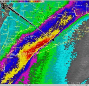 National Weather Service from Upton,NY Dual Pol radar estimates up more than 10" over SW Nassau and NW Suffolk Counties