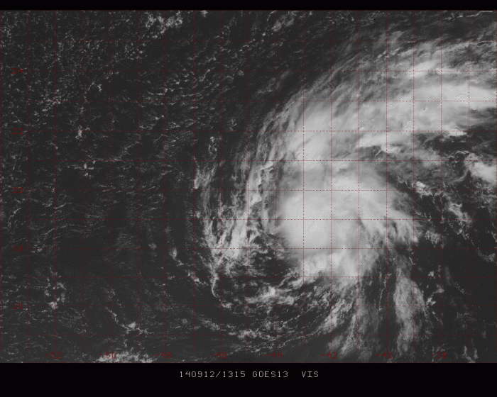 This morning visible Image of Tropical Storm Edouard from PSU Ewall
